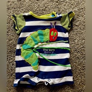 Eric Carle, The very hungry caterpillar romper. Size 0-3 months.